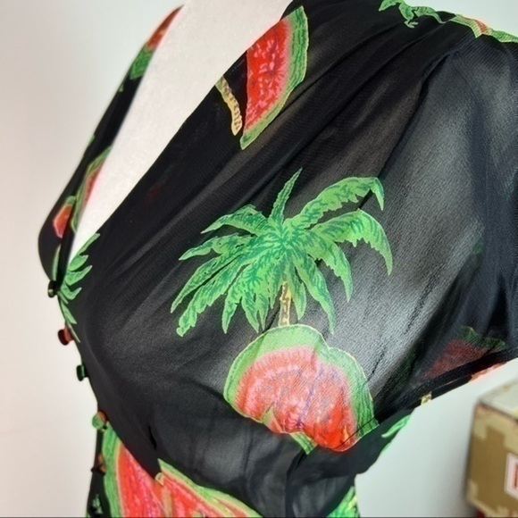 Reformation Womens Button Front Hydrangea Midi Dress size XS - Picture 6 of 16